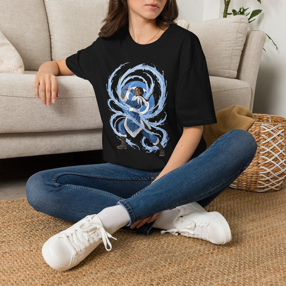 Waterbender T-Shirt — Elemental Water Bending Illustration Tee