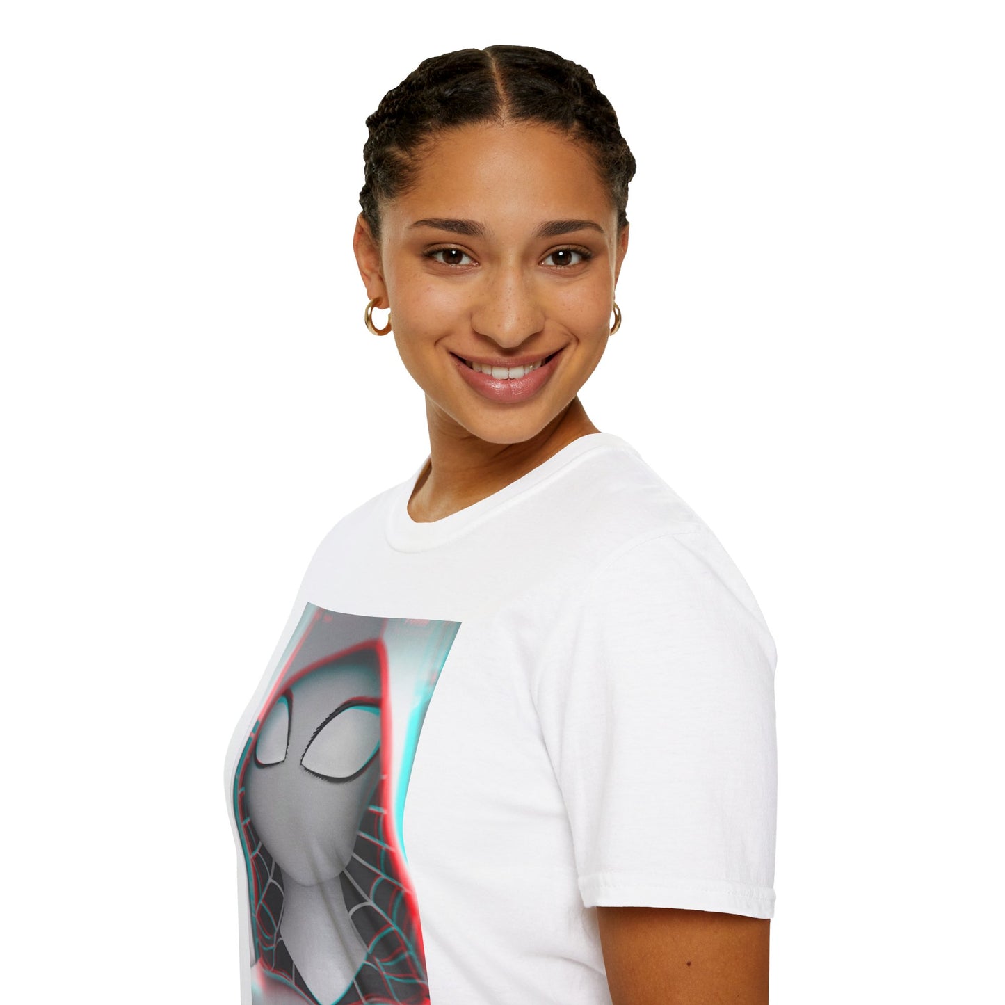 Spider-Gwen Glitch Fan Art T-Shirt by Kreationsart