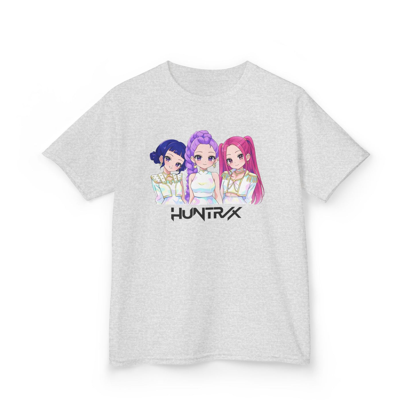 Chibi HUNTRIX Anime Girl Trio Graphic Shirt- Kids Tee Artwork by Kreations Art