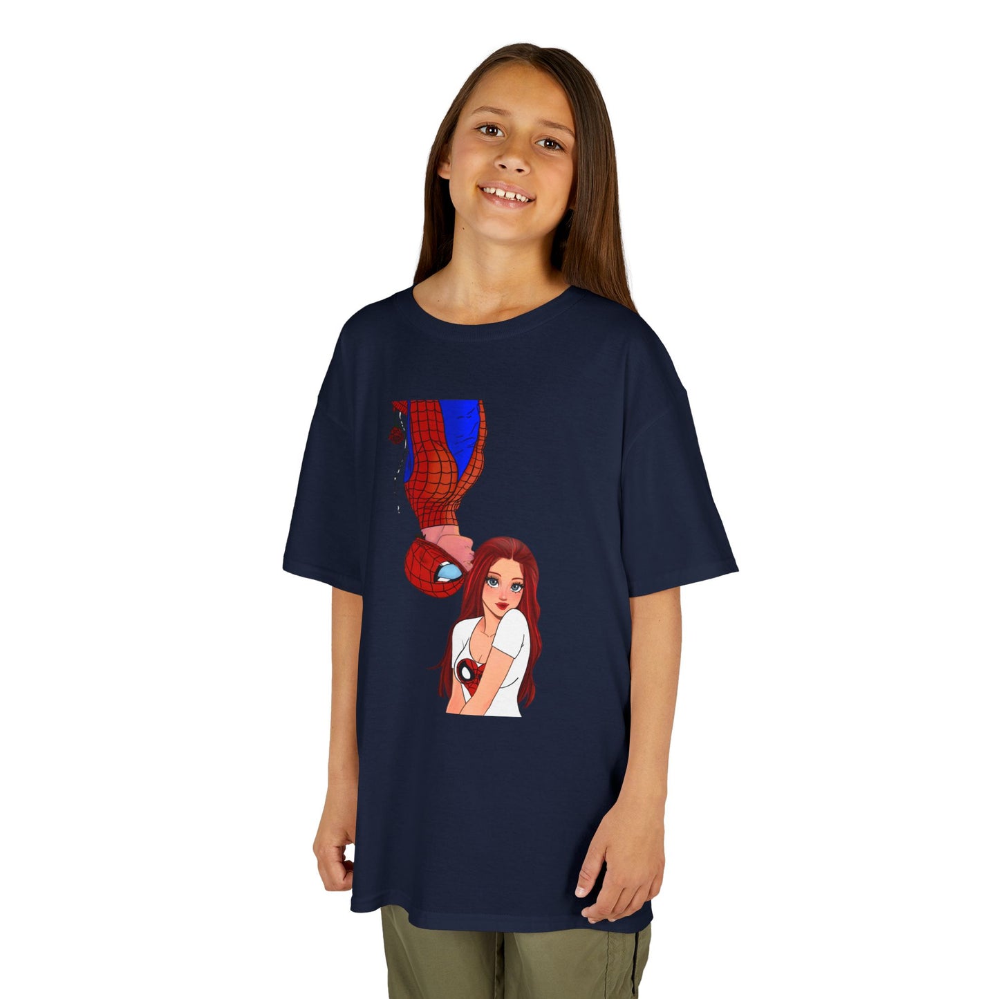 Kid's Spiderman and Mary Jane artwork Tee by Kreations Art