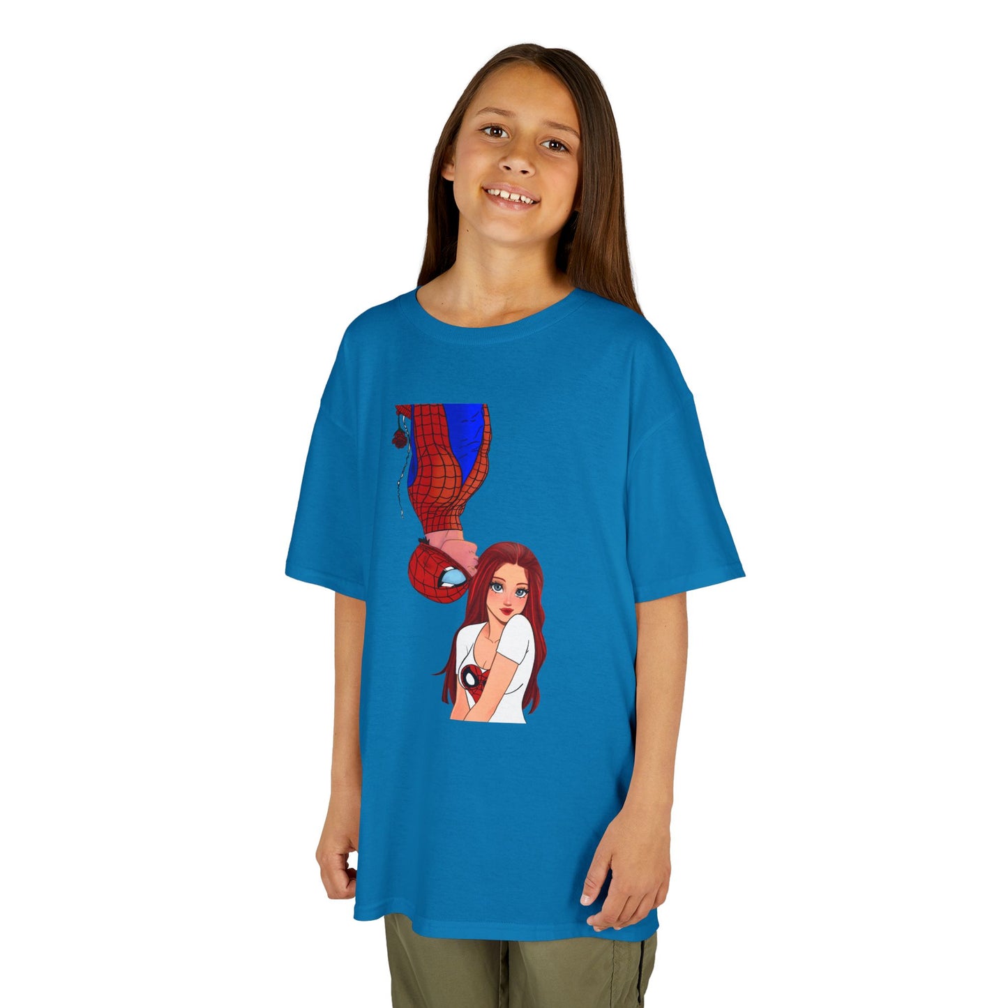 Kid's Spiderman and Mary Jane artwork Tee by Kreations Art