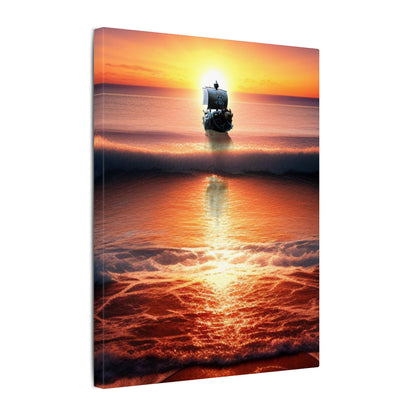 Sunny Sunset Canvas Artwork