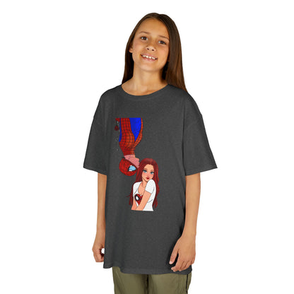 Kid's Spiderman and Mary Jane artwork Tee by Kreations Art