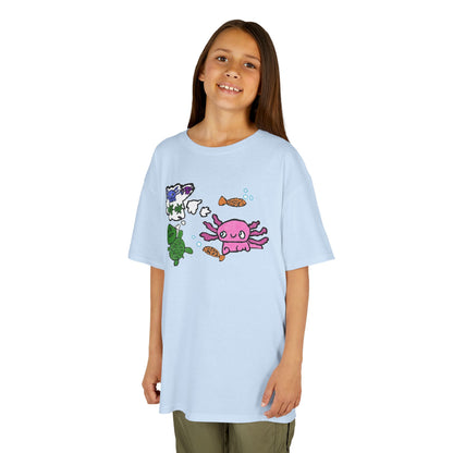 Axolotl and Friends Doodle-Art Kids T-Shirt