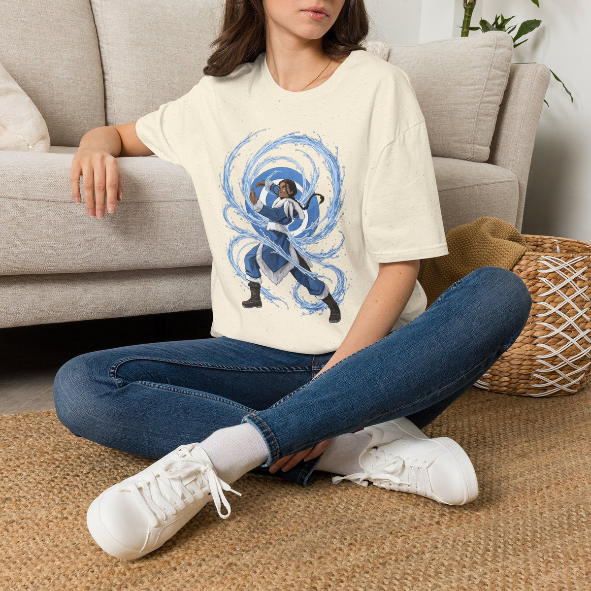 Waterbender T-Shirt — Elemental Water Bending Illustration Tee