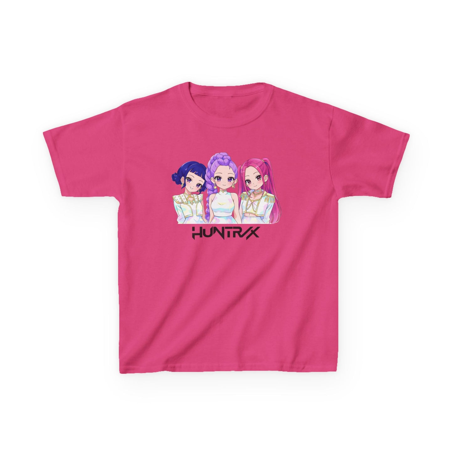 Chibi HUNTRIX Anime Girl Trio Graphic Shirt- Kids Tee Artwork by Kreations Art