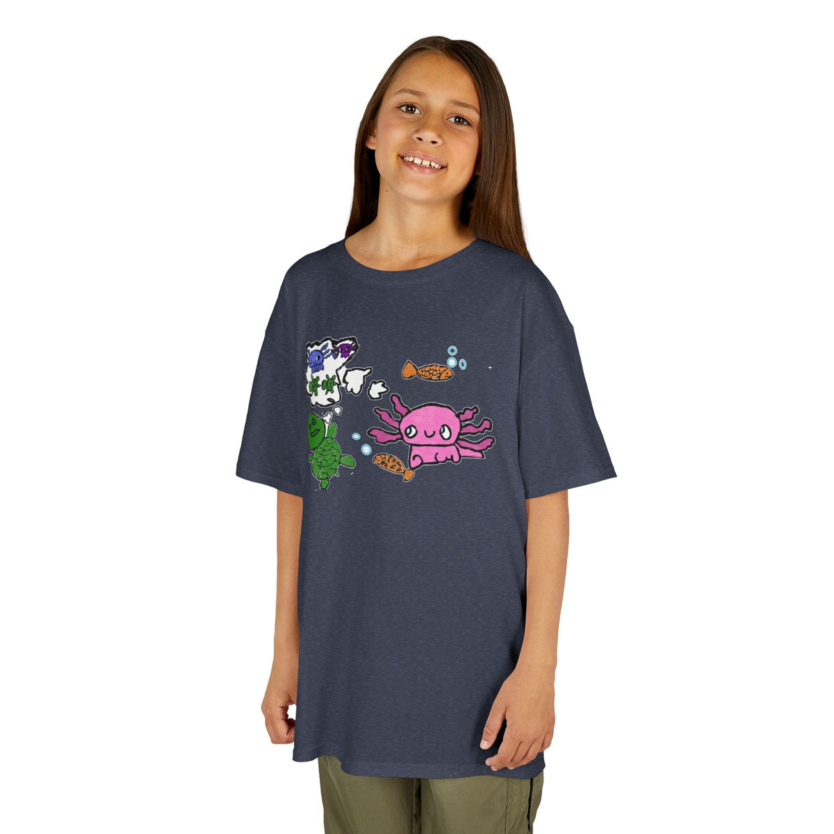 Axolotl and Friends Doodle-Art Kids T-Shirt