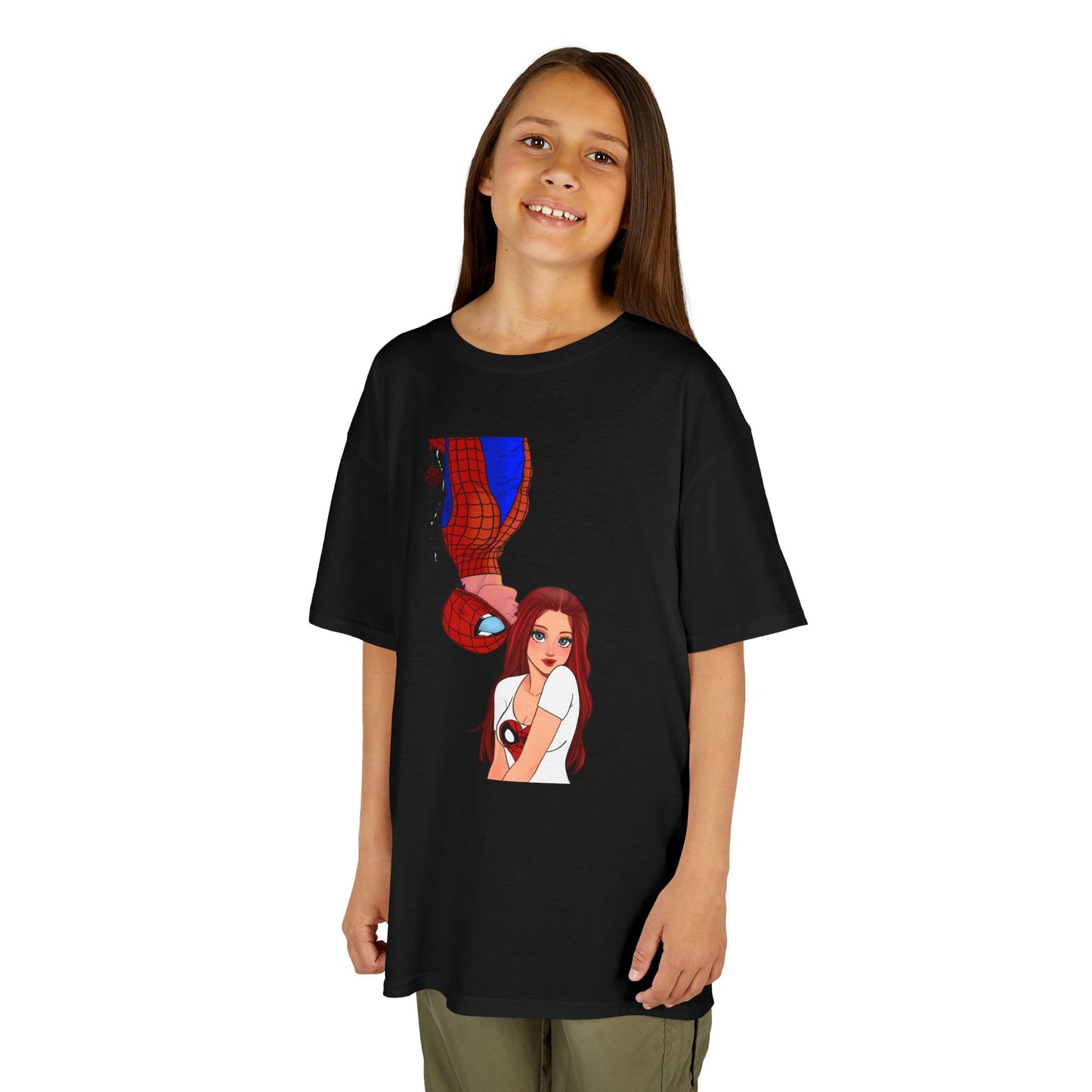 Kid's Spiderman and Mary Jane artwork Tee by Kreations Art