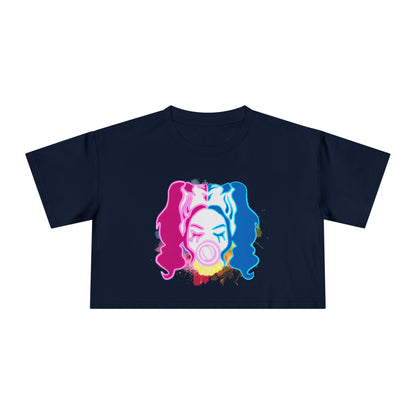 Bubble Gum Harley Crop top,. Artwork from KreationsArt