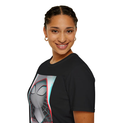 Spider-Gwen Glitch Fan Art T-Shirt by Kreationsart
