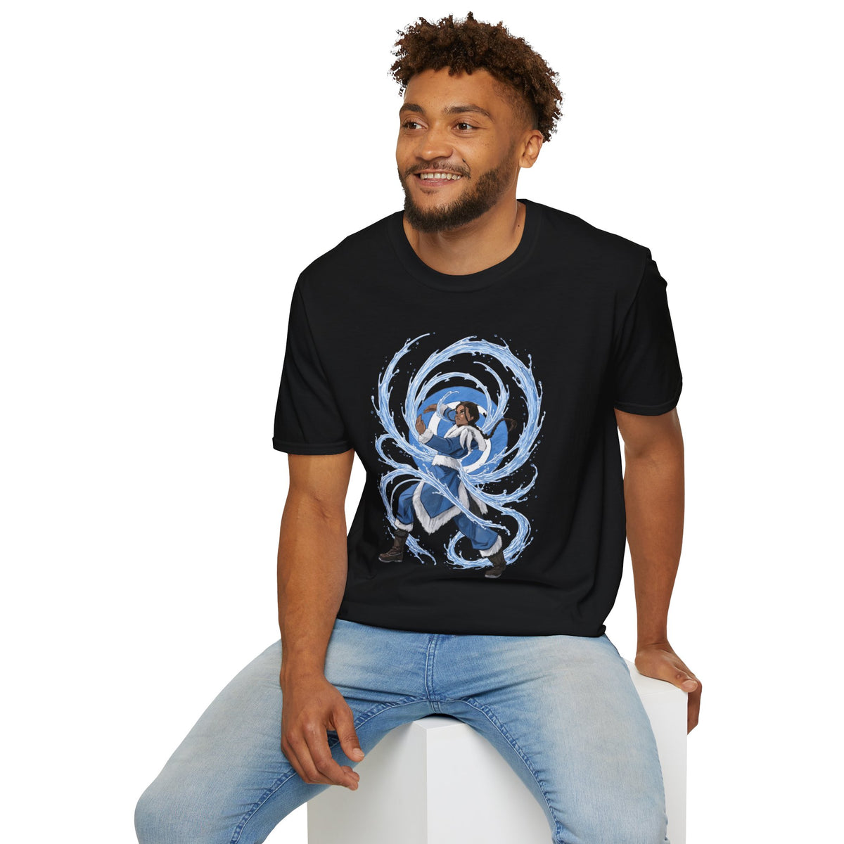 Waterbender T-Shirt — Elemental Water Bending Illustration Tee