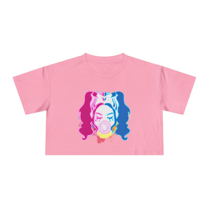 Bubble Gum Harley Crop top,. Artwork from KreationsArt