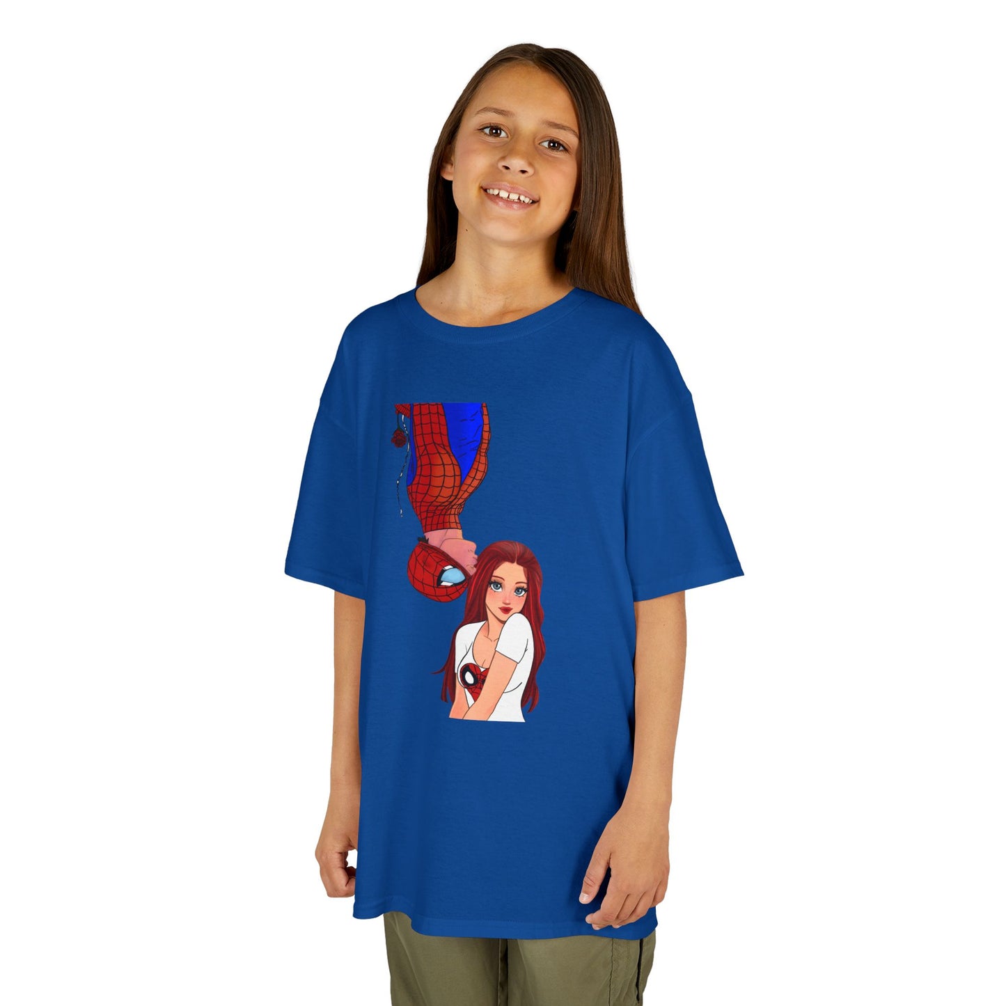 Kid's Spiderman and Mary Jane artwork Tee by Kreations Art