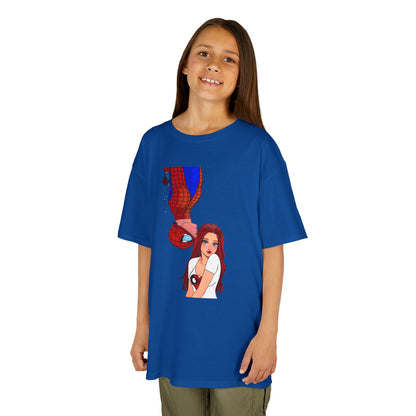 Kid's Spiderman and Mary Jane artwork Tee by Kreations Art