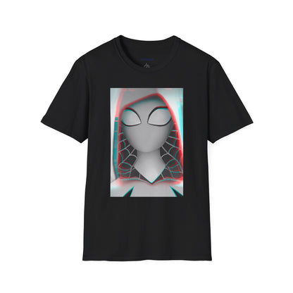 Spider-Gwen Glitch Fan Art T-Shirt by Kreationsart