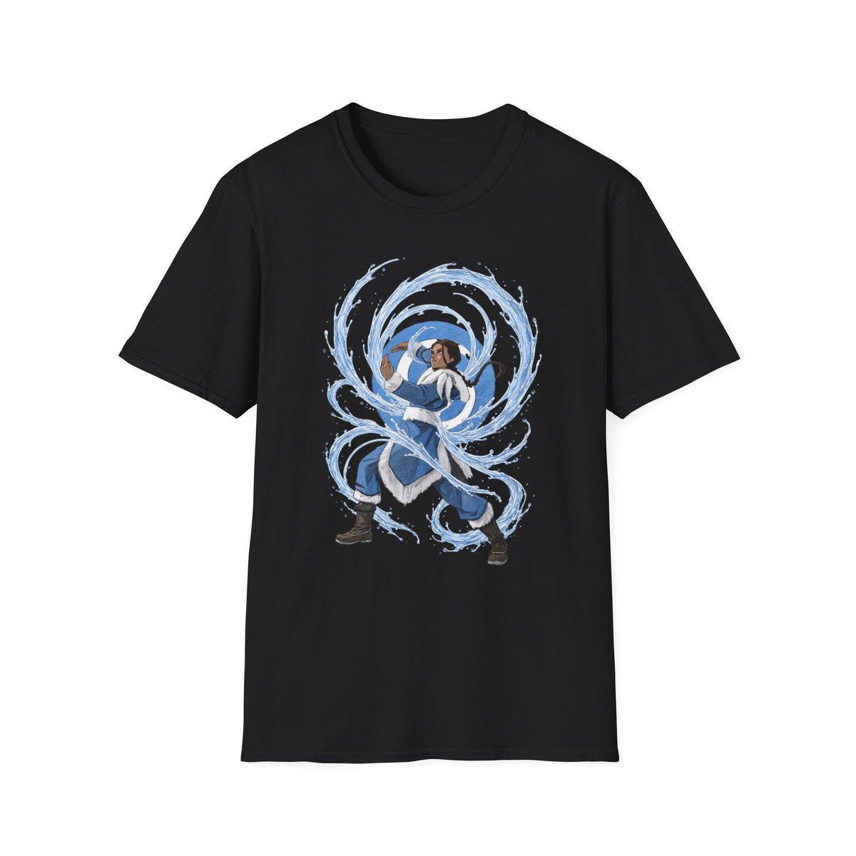 Waterbender T-Shirt — Elemental Water Bending Illustration Tee