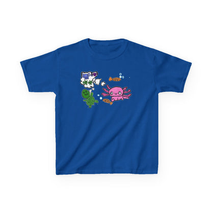 Axolotl and Friends Doodle-Art Kids T-Shirt