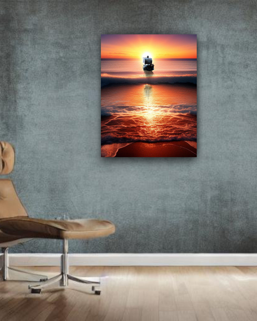 Sunny Sunset Canvas Artwork