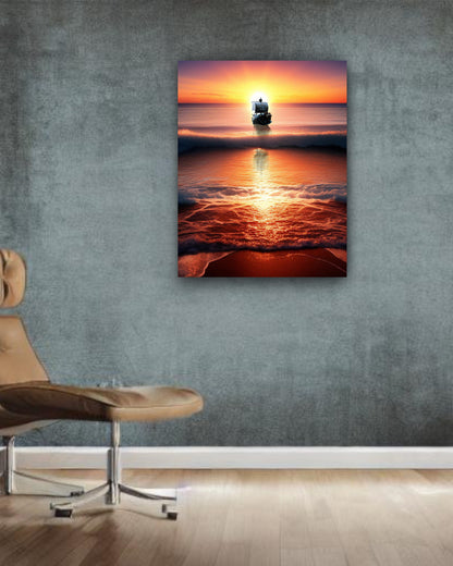 Sunny Sunset Canvas Artwork