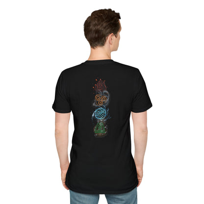Waterbender T-Shirt — Elemental Water Bending Illustration Tee