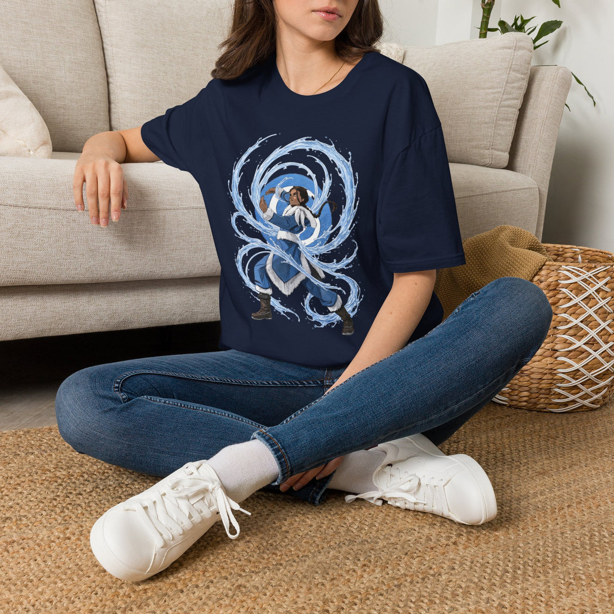 Waterbender T-Shirt — Elemental Water Bending Illustration Tee
