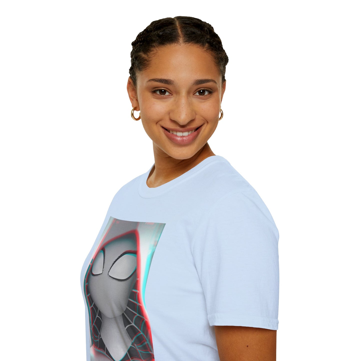 Spider-Gwen Glitch Fan Art T-Shirt by Kreationsart