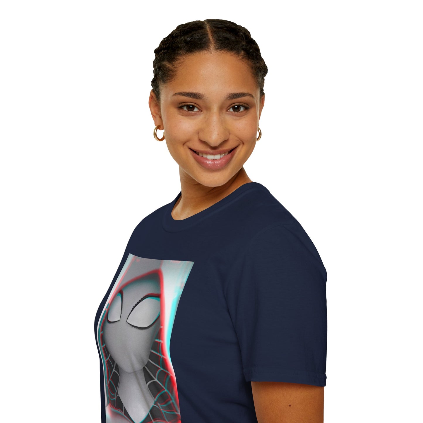 Spider-Gwen Glitch Fan Art T-Shirt by Kreationsart