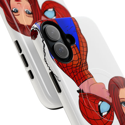Spidey & MJ Fanart Tough Magnetic iPhone Case- Many Phone Models available!
