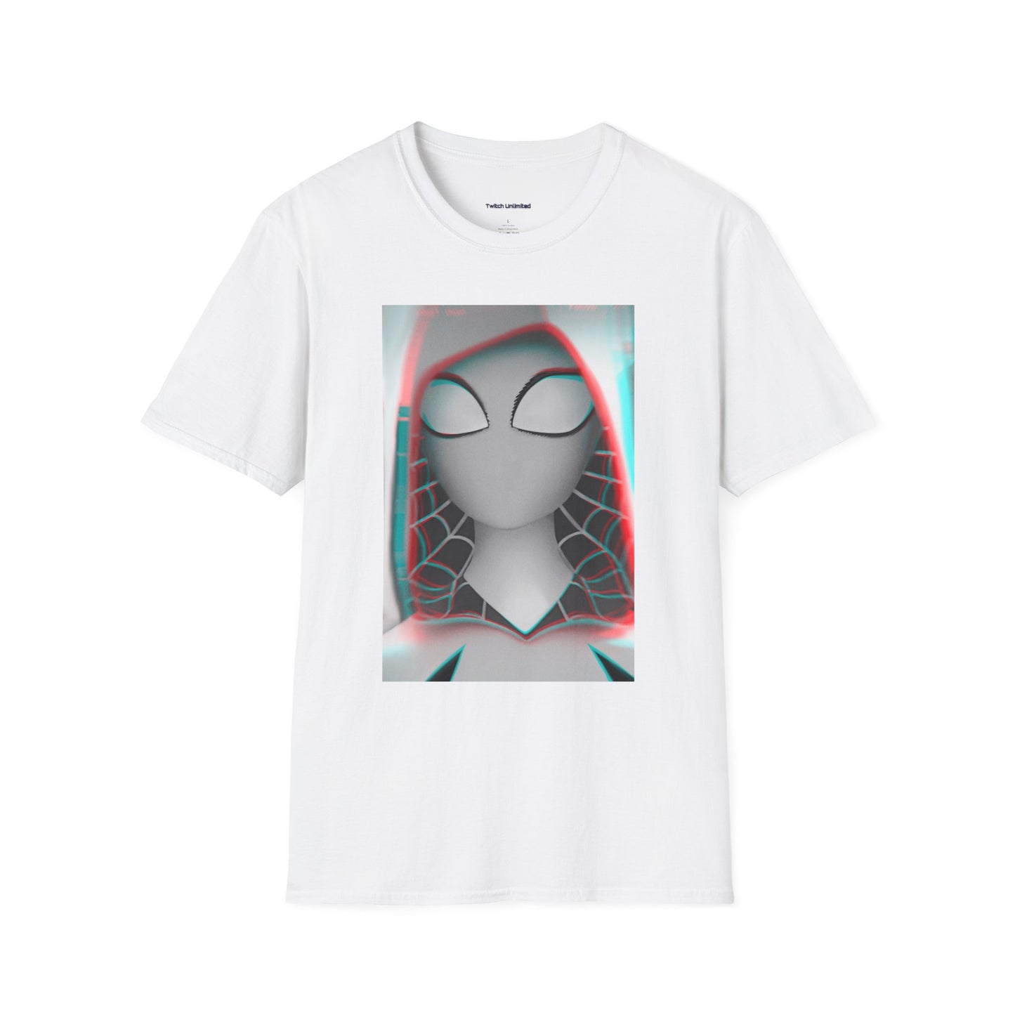 Spider-Gwen Glitch Fan Art T-Shirt by Kreationsart