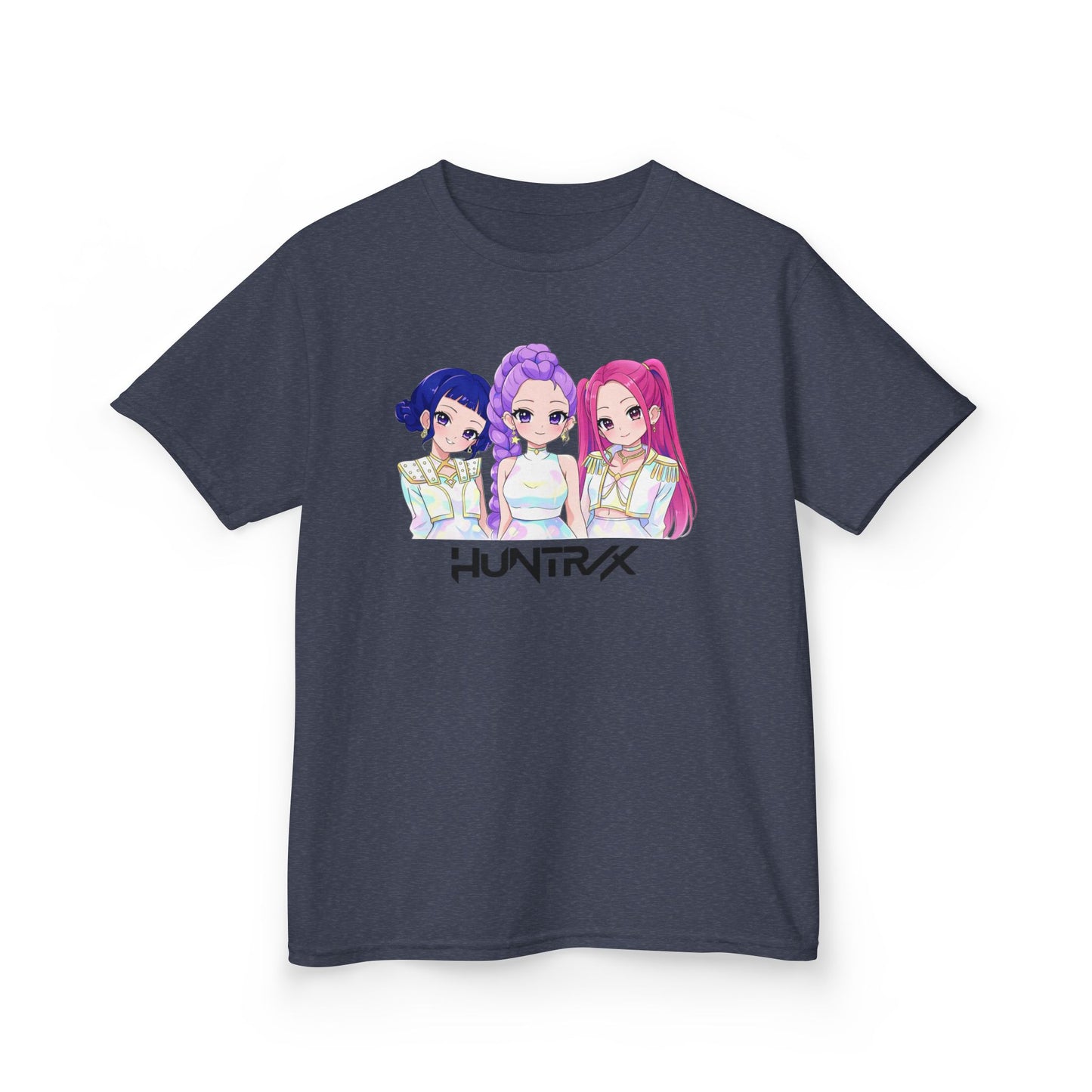Chibi HUNTRIX Anime Girl Trio Graphic Shirt- Kids Tee Artwork by Kreations Art