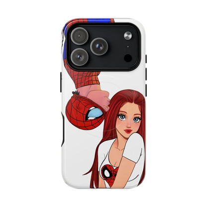 Spidey & MJ Fanart Tough Magnetic iPhone Case- Many Phone Models available!