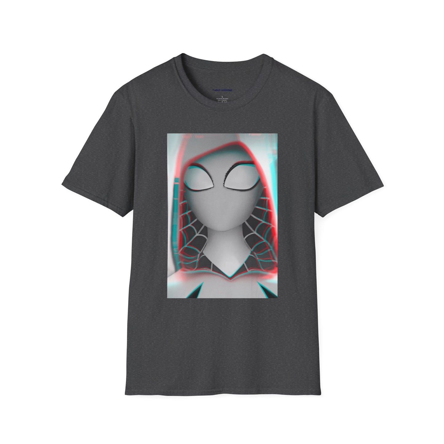 Spider-Gwen Glitch Fan Art T-Shirt by Kreationsart