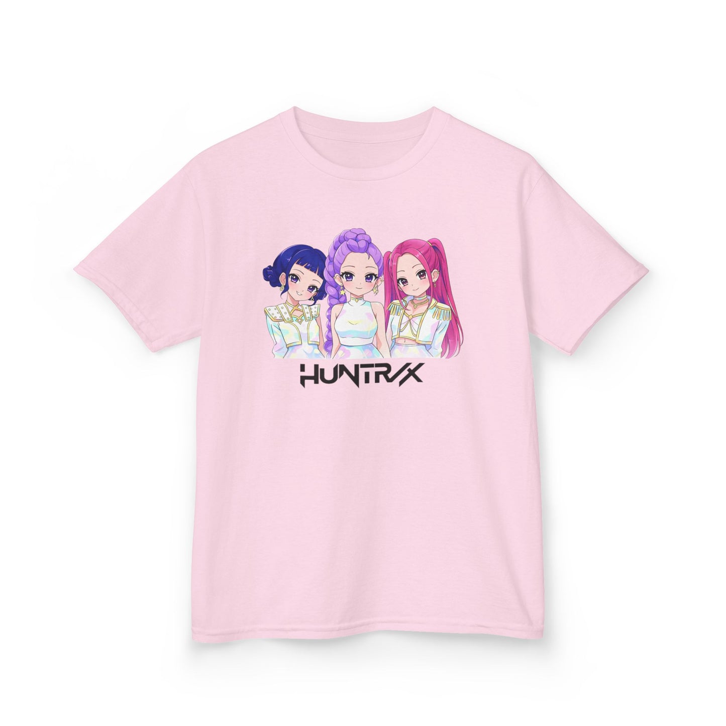 Chibi HUNTRIX Anime Girl Trio Graphic Shirt- Kids Tee Artwork by Kreations Art