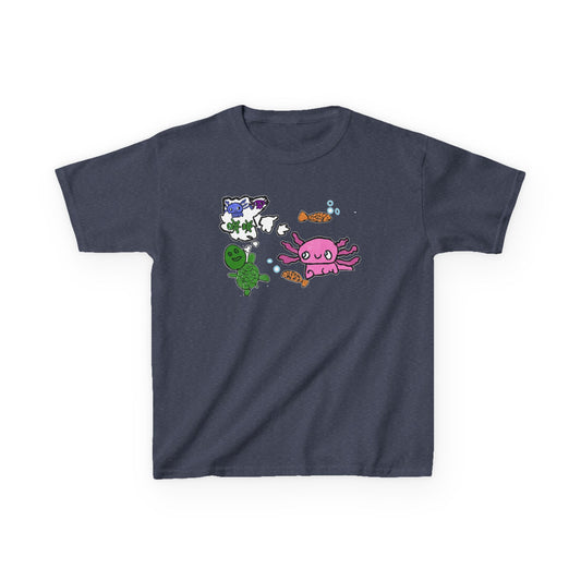 Axolotl and Friends Doodle-Art Kids T-Shirt