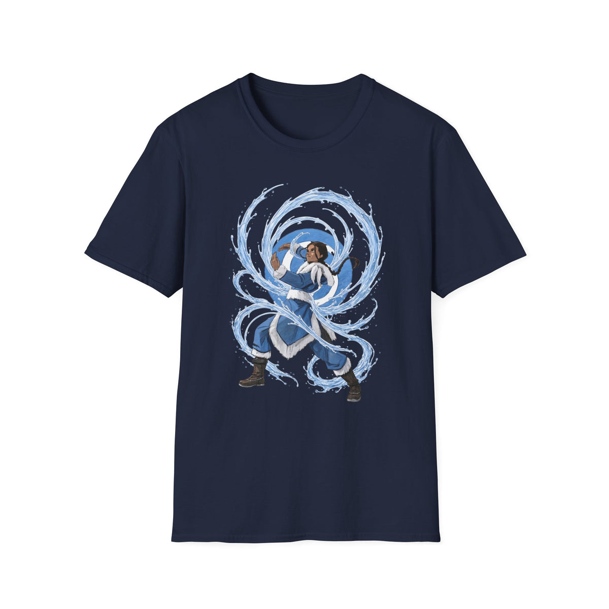 Waterbender T-Shirt — Elemental Water Bending Illustration Tee