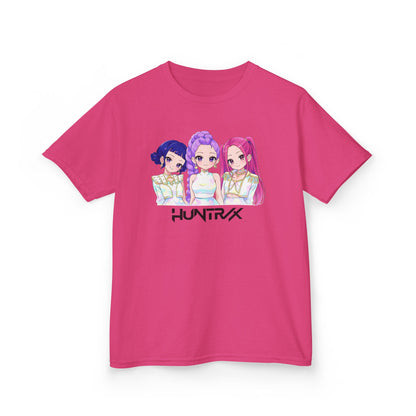 Chibi HUNTRIX Anime Girl Trio Graphic Shirt- Kids Tee Artwork by Kreations Art