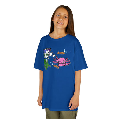 Axolotl and Friends Doodle-Art Kids T-Shirt