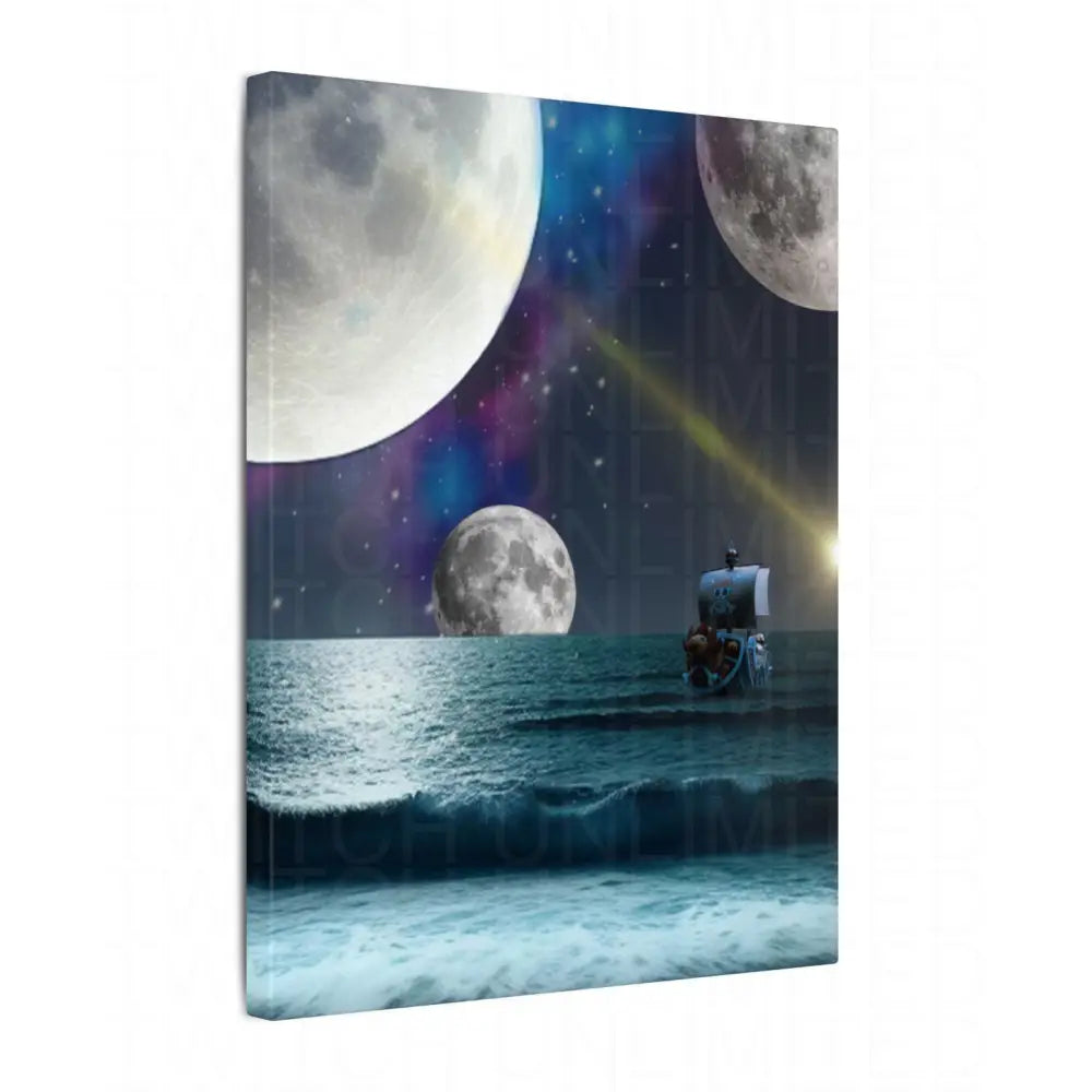 Majestic Moonlight Voyage Canvas Art - 0.75’’ / 11″ x 14″ (Vertical) - Canvas