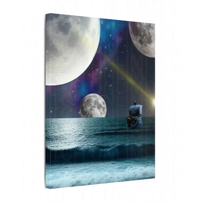 Majestic Moonlight Voyage Canvas Art - 0.75’’ / 11″ x 14″ (Vertical) - Canvas
