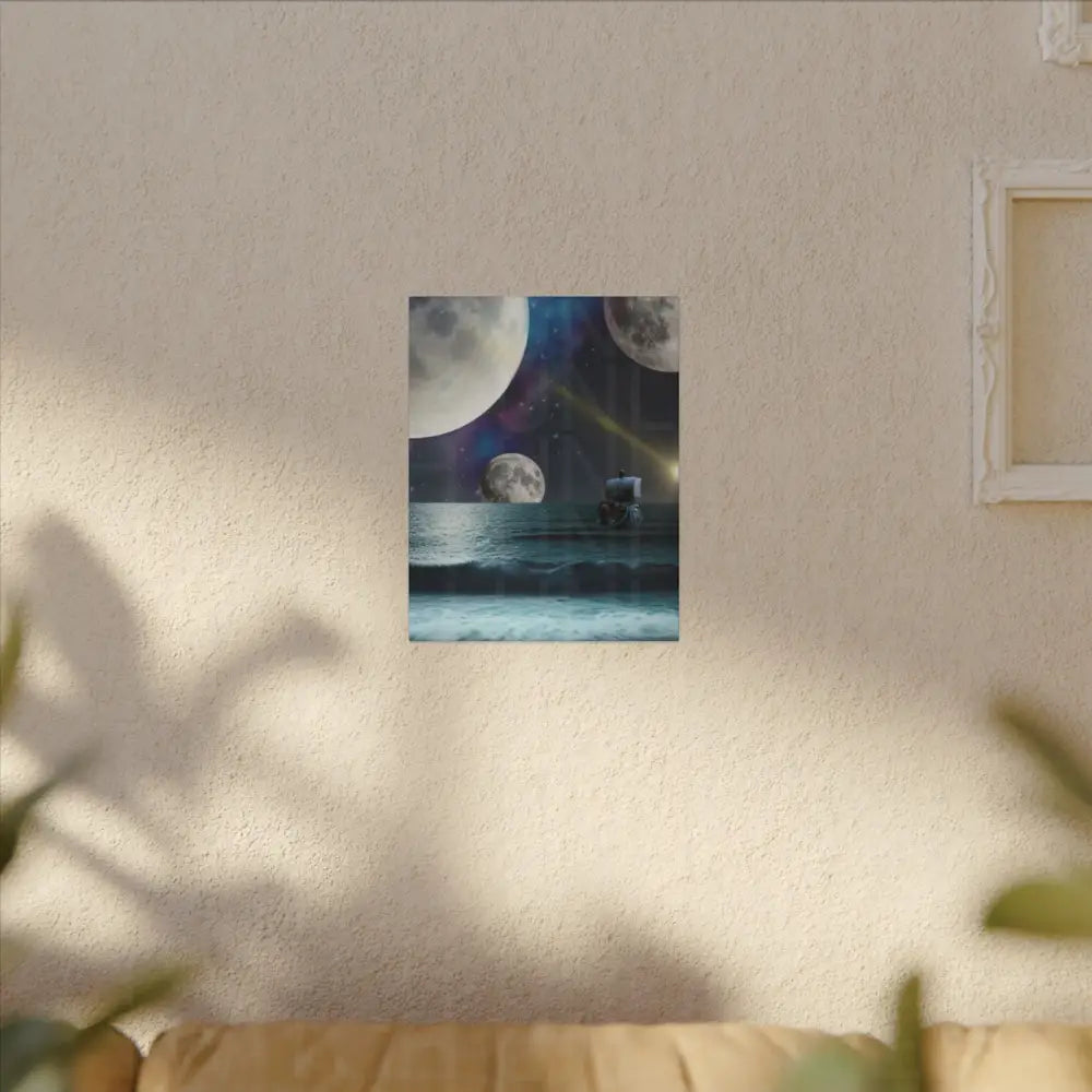 Majestic Moonlight Voyage Canvas Art - Canvas