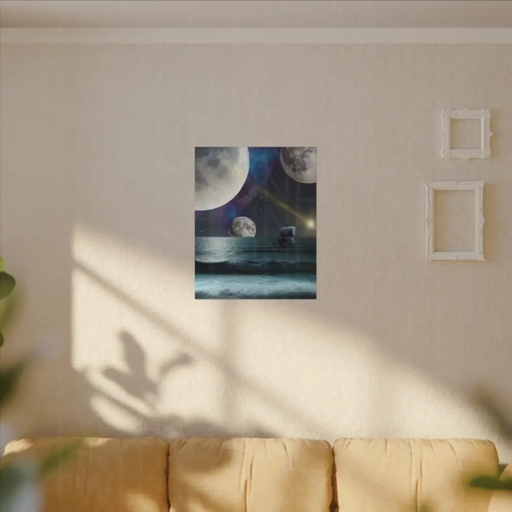 Majestic Moonlight Voyage Canvas Art - Canvas
