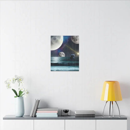 Majestic Moonlight Voyage Canvas Art - Canvas