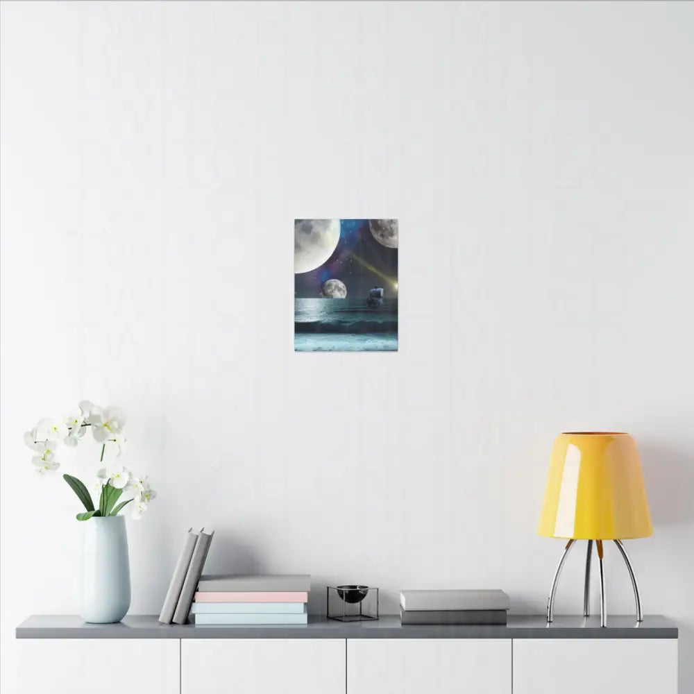 Majestic Moonlight Voyage Canvas Art - Canvas