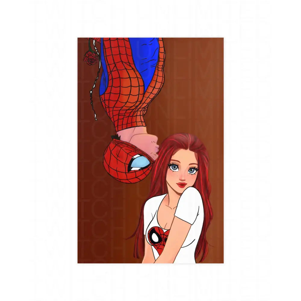 Spidey and MJ Date Night Matte art Print - 11″ x 17″ (Vertical) / Matte - Poster