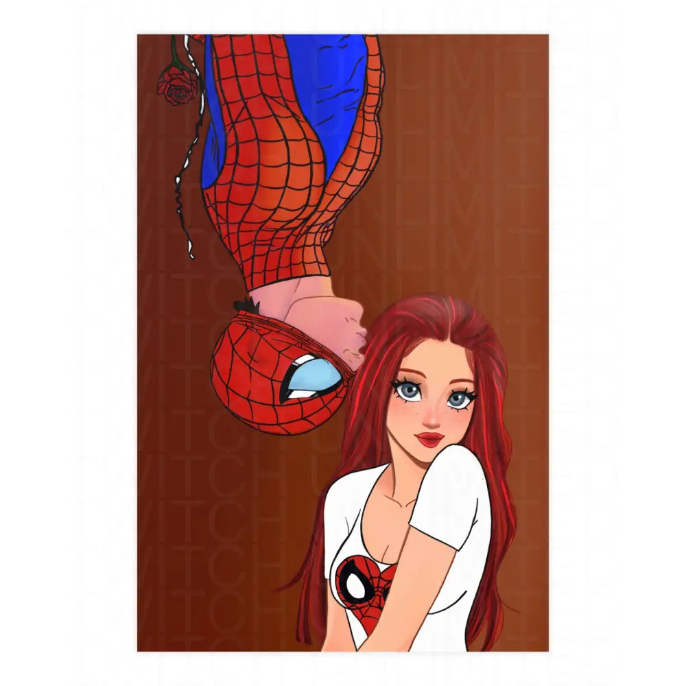 Spidey and MJ Date Night Matte art Print - 24″ x 36″ (Vertical) / Matte - Poster