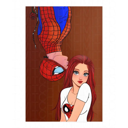 Spidey and MJ Date Night Matte art Print - 24″ x 36″ (Vertical) / Matte - Poster