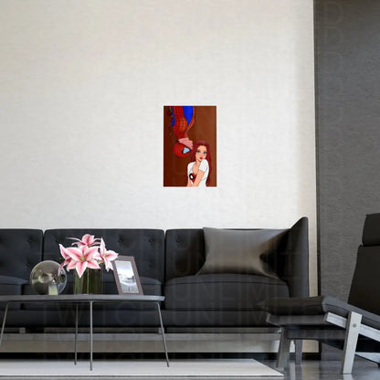 Spidey and MJ Date Night Matte art Print - Poster