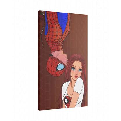 Spidey and Mj Date Night Matte Canvas Art Work - 0.75’’ / 12’’ x 20’’ (Vertical) - Canvas