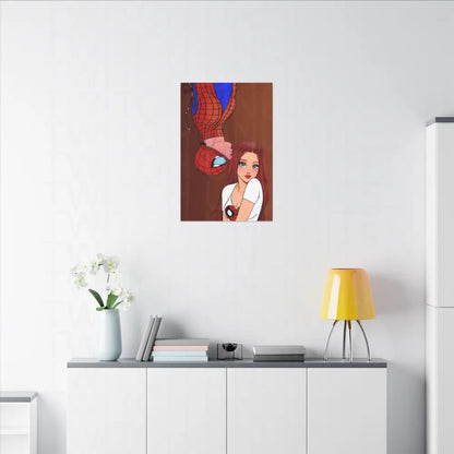 Spidey and Mj Date Night Matte Canvas Art Work - Canvas