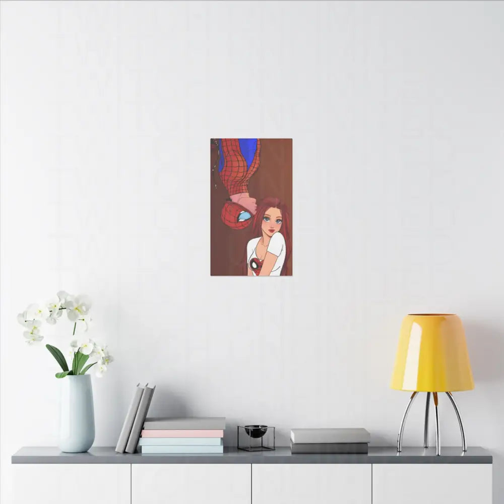 Spidey and Mj Date Night Matte Canvas Art Work - Canvas